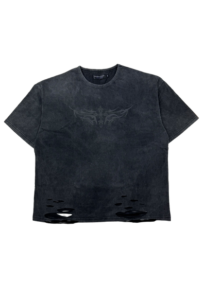 【PSYCHO NATION】トライバルスタッズ クロスダメージTEE (725000)