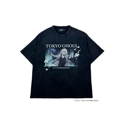 【P.N UNDERGROUND×東京喰種】鈴屋什造ダメージ TEE (735622)