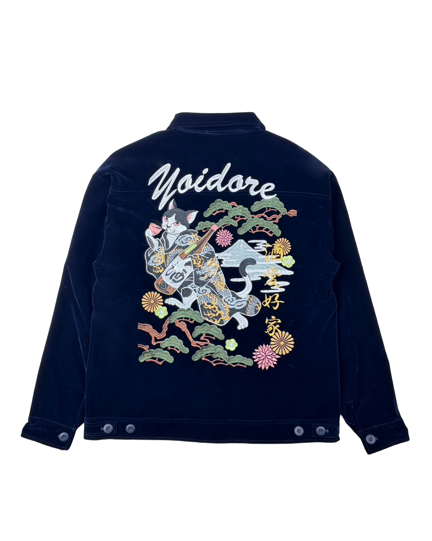 【YOIDORE】酔い猫 別珍リバーシブル ジャケット (845403)