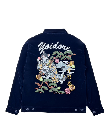 【YOIDORE】酔い猫 別珍リバーシブル ジャケット (845403)