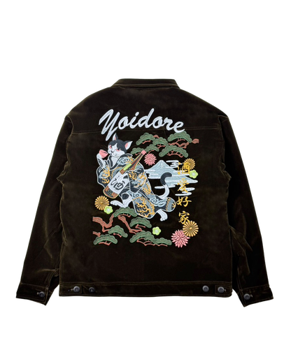 【YOIDORE】酔い猫 別珍リバーシブル ジャケット (845403)