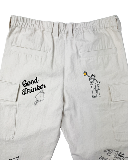 【YOIDORE】 ヴィンテージ栓抜き らくがき カーゴパンツ (816003)