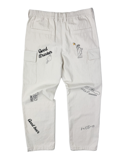 【YOIDORE】 ヴィンテージ栓抜き らくがき カーゴパンツ (816003)