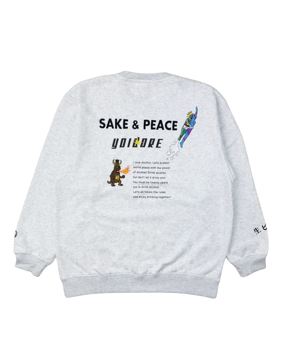 【YOIDORE】SAKE&PEACE クルーネックスウェット (816602)