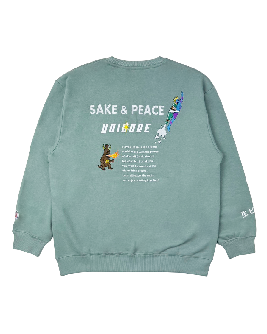 【YOIDORE】SAKE&PEACE クルーネックスウェット (816602)