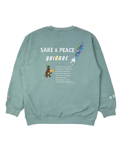 【YOIDORE】SAKE&PEACE クルーネックスウェット (816602)