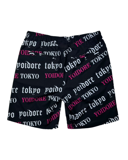【YOIDORE】酒総柄 リバーシブルショートパンツ(826004)