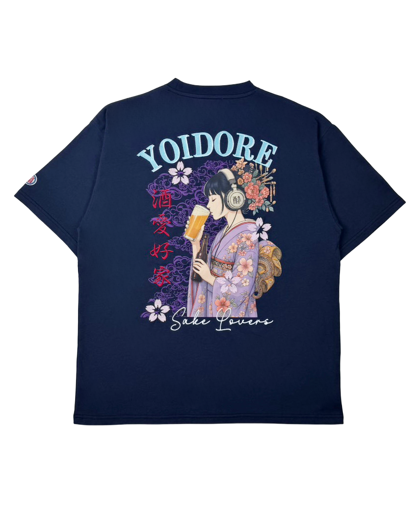 【YOIDORE】 ビール好き着物女子 TEE (826217)