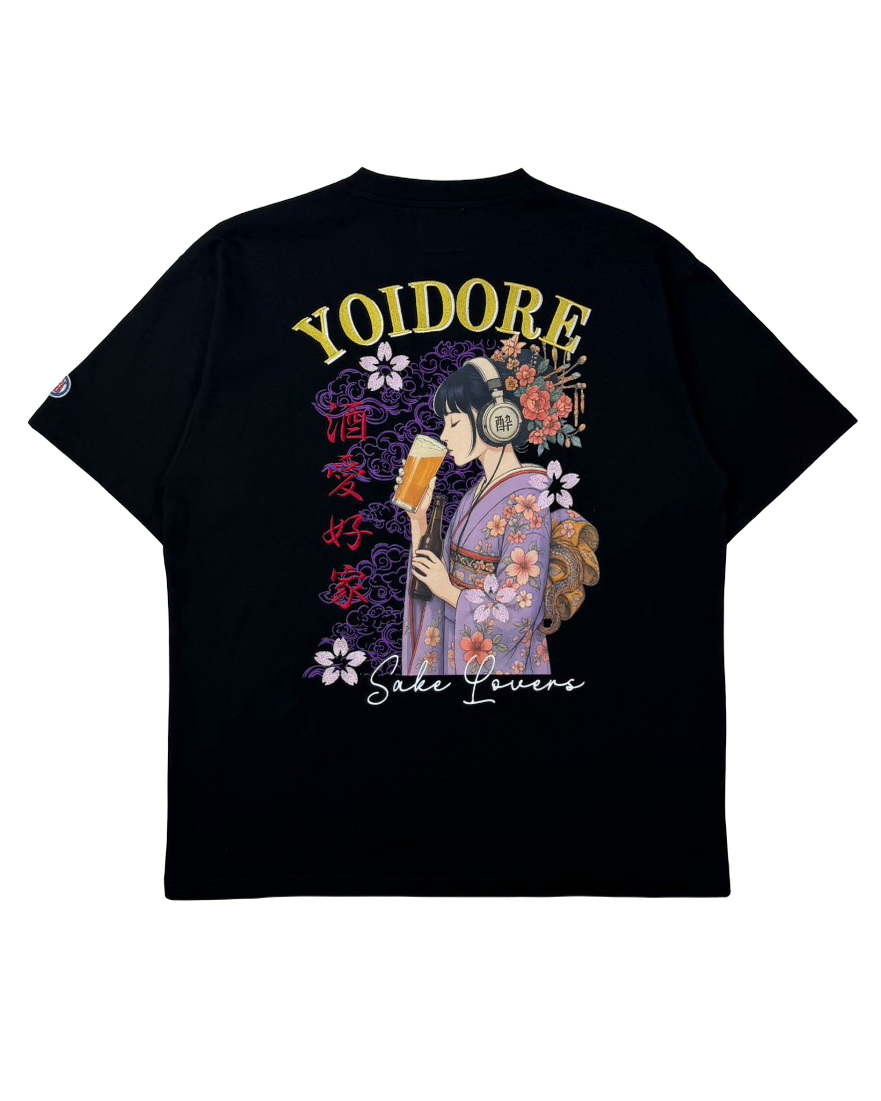 【YOIDORE】 ビール好き着物女子 TEE (826217)