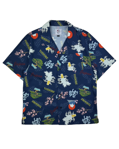 【YOIDORE】酒 JAPAN 総柄シャツ (826001)