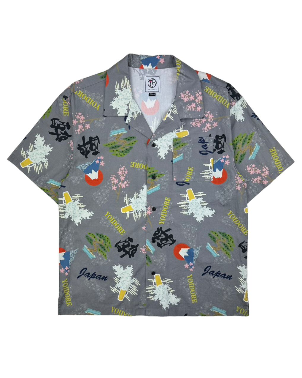 【YOIDORE】酒 JAPAN 総柄シャツ (826001)