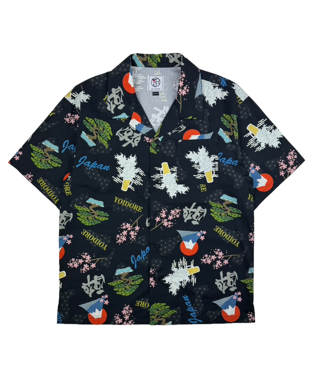【YOIDORE】酒 JAPAN 総柄シャツ (826001)