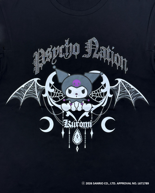 【PSYCHO NATION × KUROMI】デビルストーンTEE(726810)