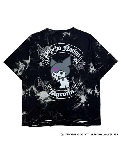 【PSYCHO NATION × KUROMI】バタフライストーンTEE(726811)