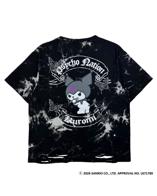 【PSYCHO NATION × KUROMI】バタフライストーンTEE(726811)