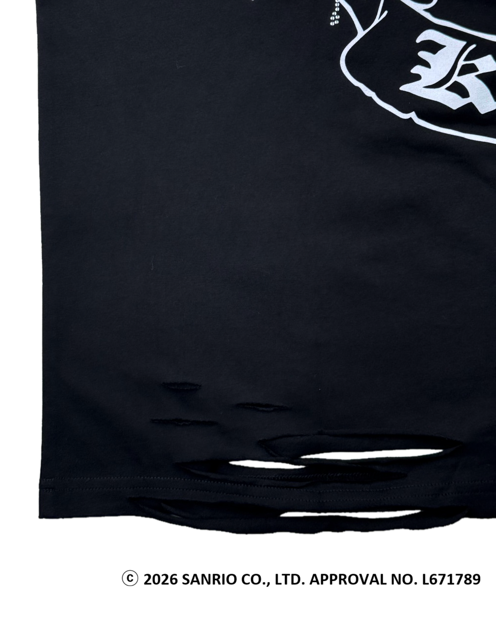 【PSYCHO NATION × KUROMI】バタフライストーンTEE(726811)