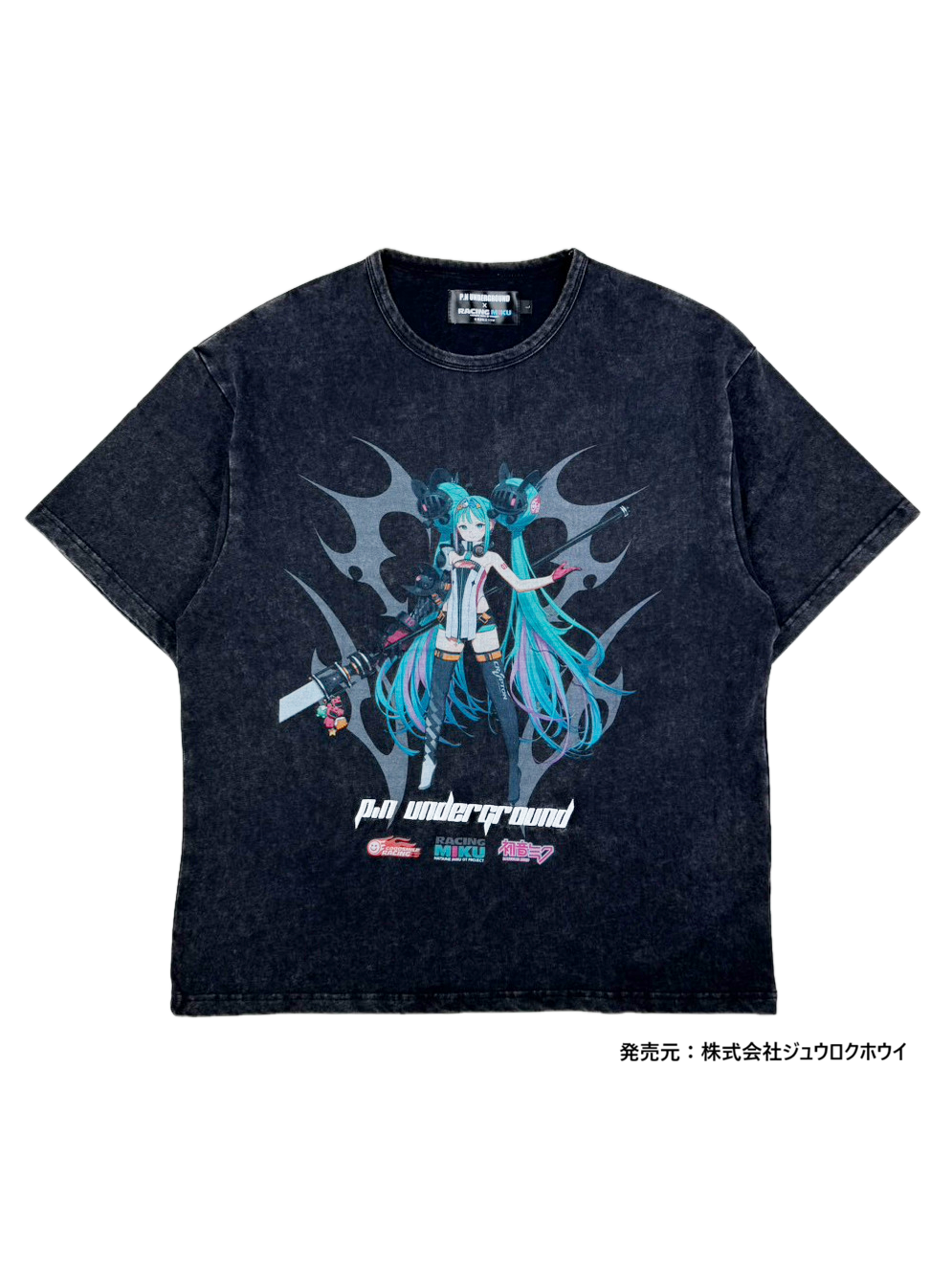 【P.N UNDERGROUND × RACING MIKU】フロントレーシングミクTEE (726411)