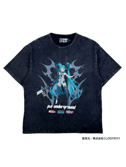【P.N UNDERGROUND × RACING MIKU】フロントレーシングミクTEE (726411)