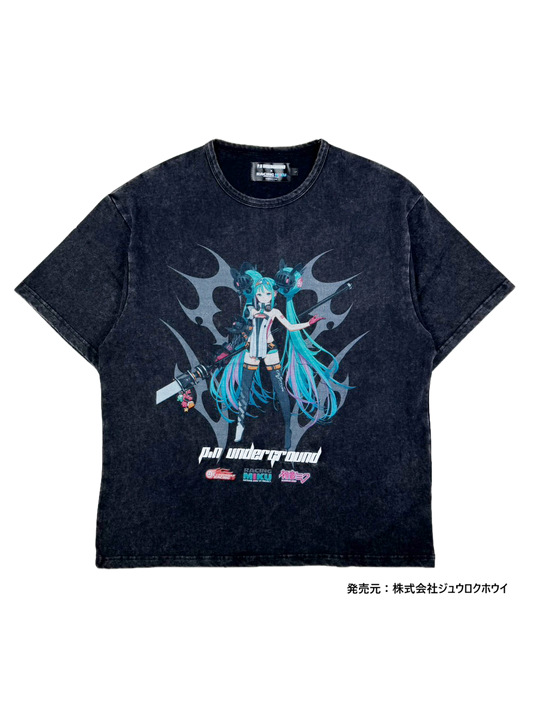 【P.N UNDERGROUND × RACING MIKU】フロントレーシングミクTEE (726411)