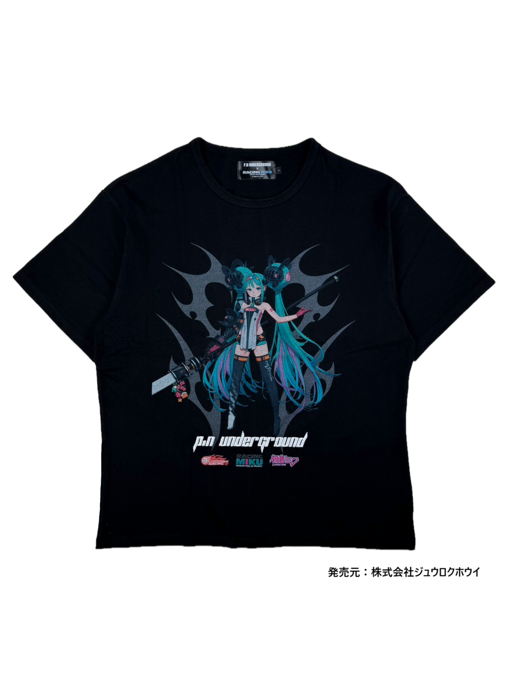【P.N UNDERGROUND × RACING MIKU】フロントレーシングミクTEE (726411)