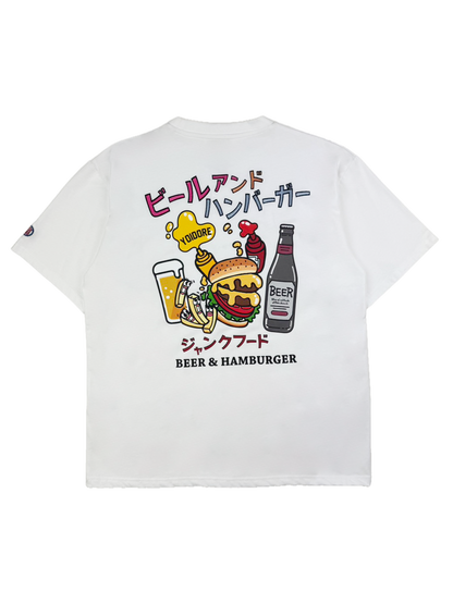 【YOIDORE】ビールとジャンクフード TEE (826235)