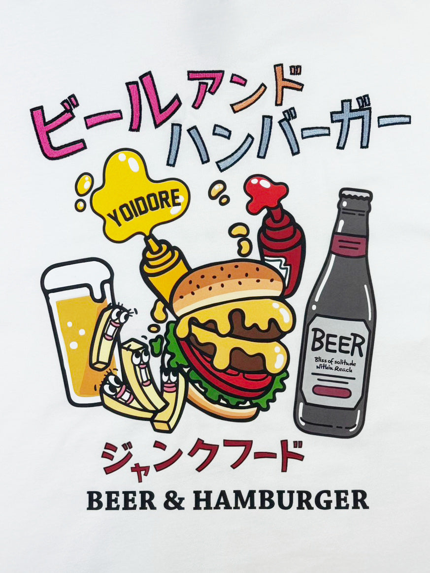 【YOIDORE】ビールとジャンクフード TEE (826235)