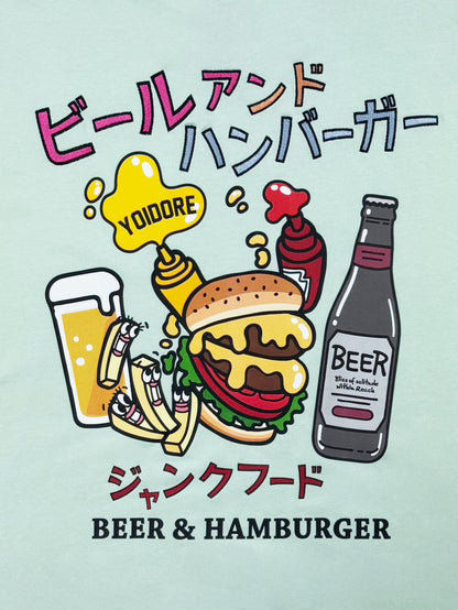 【YOIDORE】ビールとジャンクフード TEE (826235)