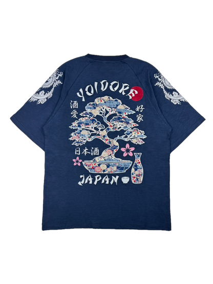【YOIDORE 大吟醸】酒龍盆栽 ラグランスリーブ TEE (826527)