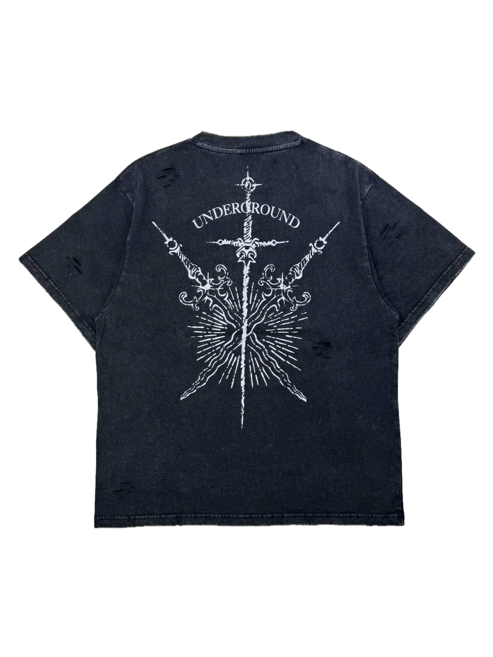 【P.N UNDERGROUND】TATTOOダメージTEE (726405)