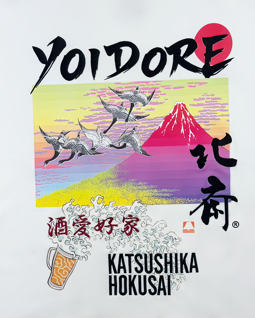 【YOIDORE】葛飾北斎 コラボ 富士山TEE (836227)