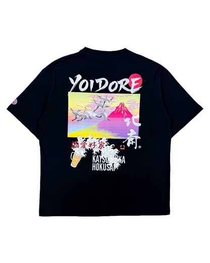 【YOIDORE】葛飾北斎 コラボ 富士山TEE (836227)