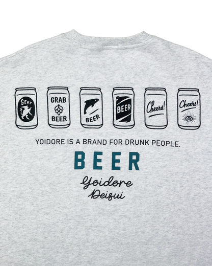 【YOIDORE】缶ビール クルーネックスウェット (836203)