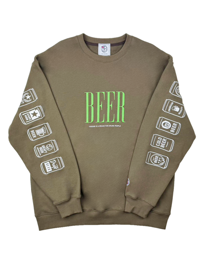 【YOIDORE】缶ビール クルーネックスウェット (836203)