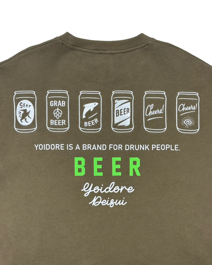 【YOIDORE】缶ビール クルーネックスウェット (836203)