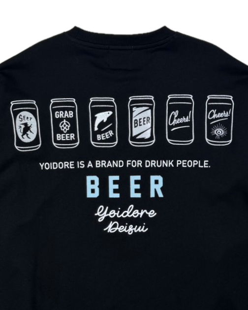 【YOIDORE】缶ビール クルーネックスウェット (836203)