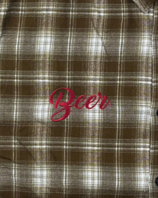 【YOIDORE】サメビール オンブレチェックシャツ (836000)
