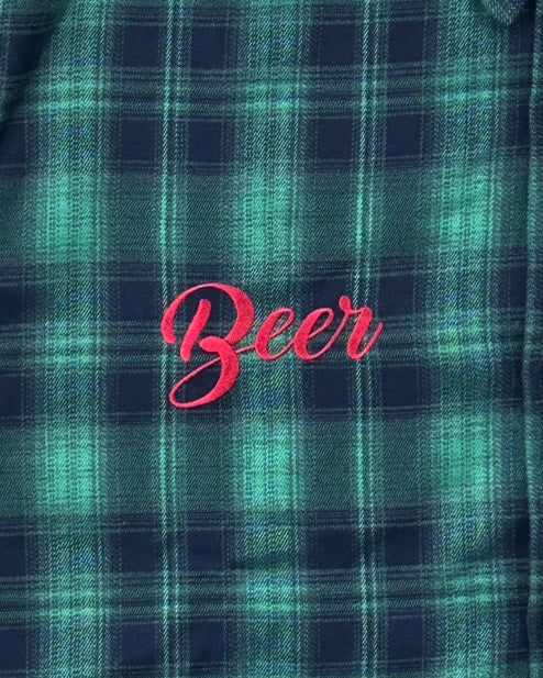 【YOIDORE】サメビール オンブレチェックシャツ (836000)
