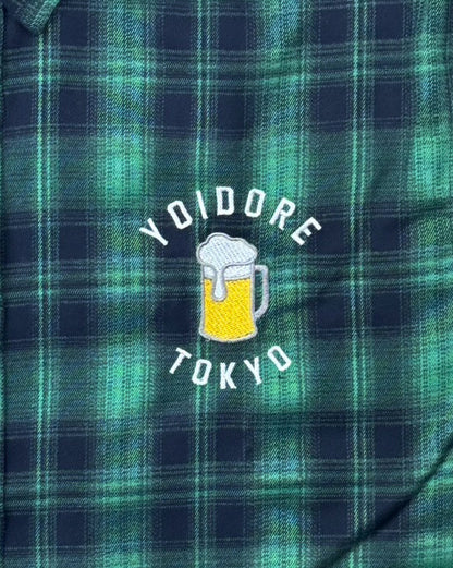 【YOIDORE】サメビール オンブレチェックシャツ (836000)