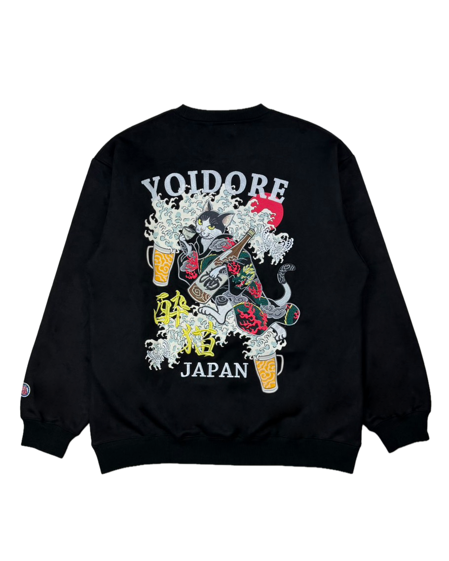 【YOIDORE】 酔い猫 スエードタッチ クルーネック (836214)